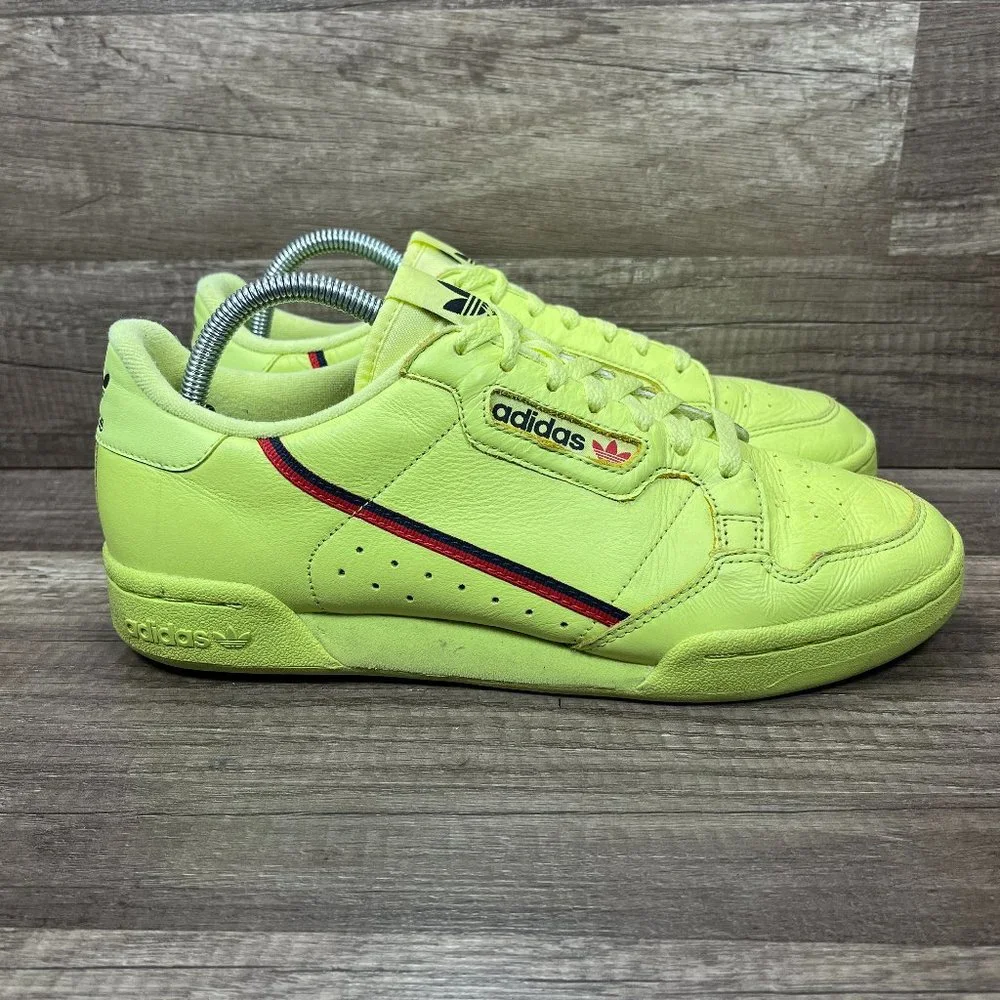 Adidas Continental 80 Semi Frozen Yellow Yellow Mens US Size 9 B41675 Sneakers